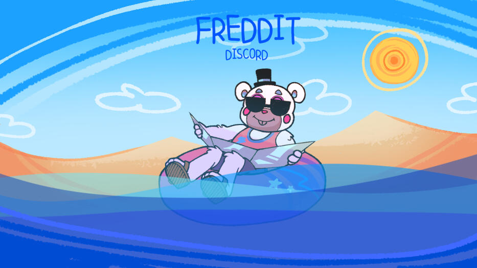 submission for 2022 summer Freddit discord banner art contest